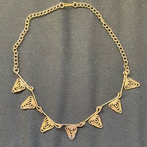 Gold tone necklace